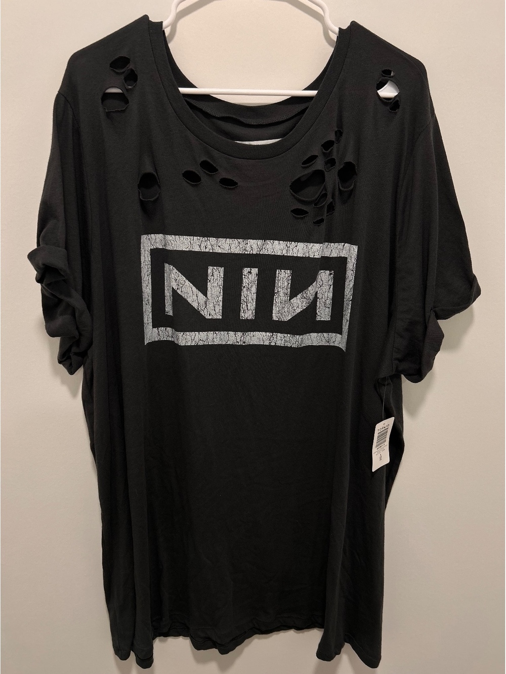 Torrid Vintage Black Nine Inch Nails Band Tee Size 4X